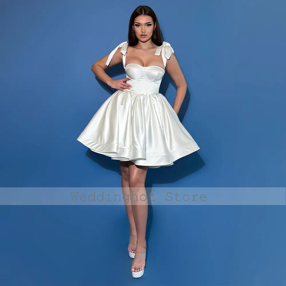 2024 Cocktail Dress A Line Sweetheart Blue Satin Cocktail Gown for Ladies Knee Length Ruched Princes Homecoming Dresses Short