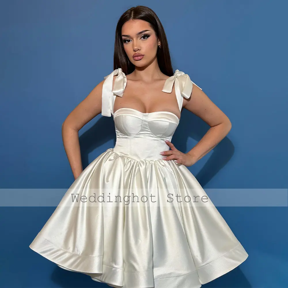 2024 Cocktail Dress A Line Sweetheart Blue Satin Cocktail Gown for Ladies Knee Length Ruched Princes Homecoming Dresses Short