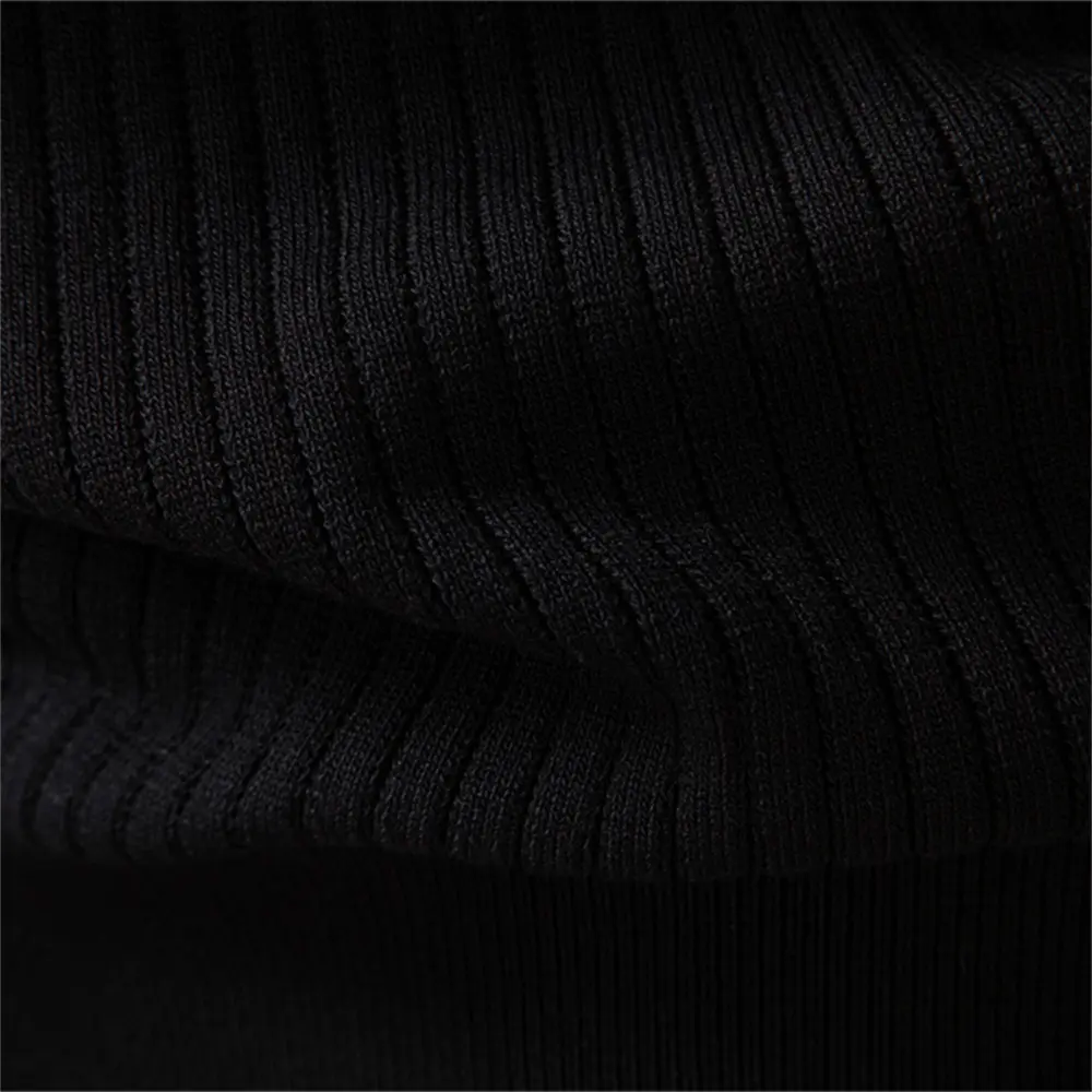 AIOPESON Men's Long sleeve t-shirt fashion knit slim fit polo sweater riibed henry collar tshirt for man