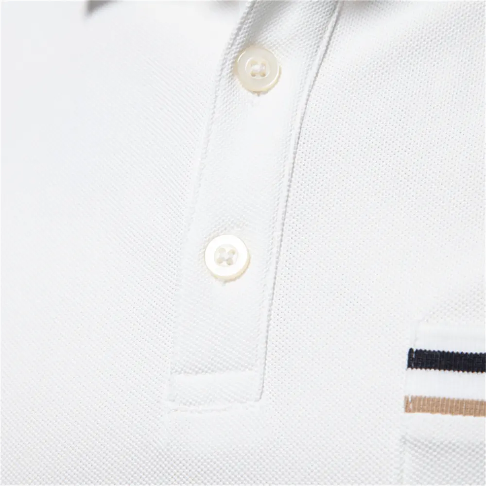 2025 Men's Polos Solid Color Classic Polo Shirt Men Short Sleeve Top Quality Casual Business Social Polo Men With Pocket