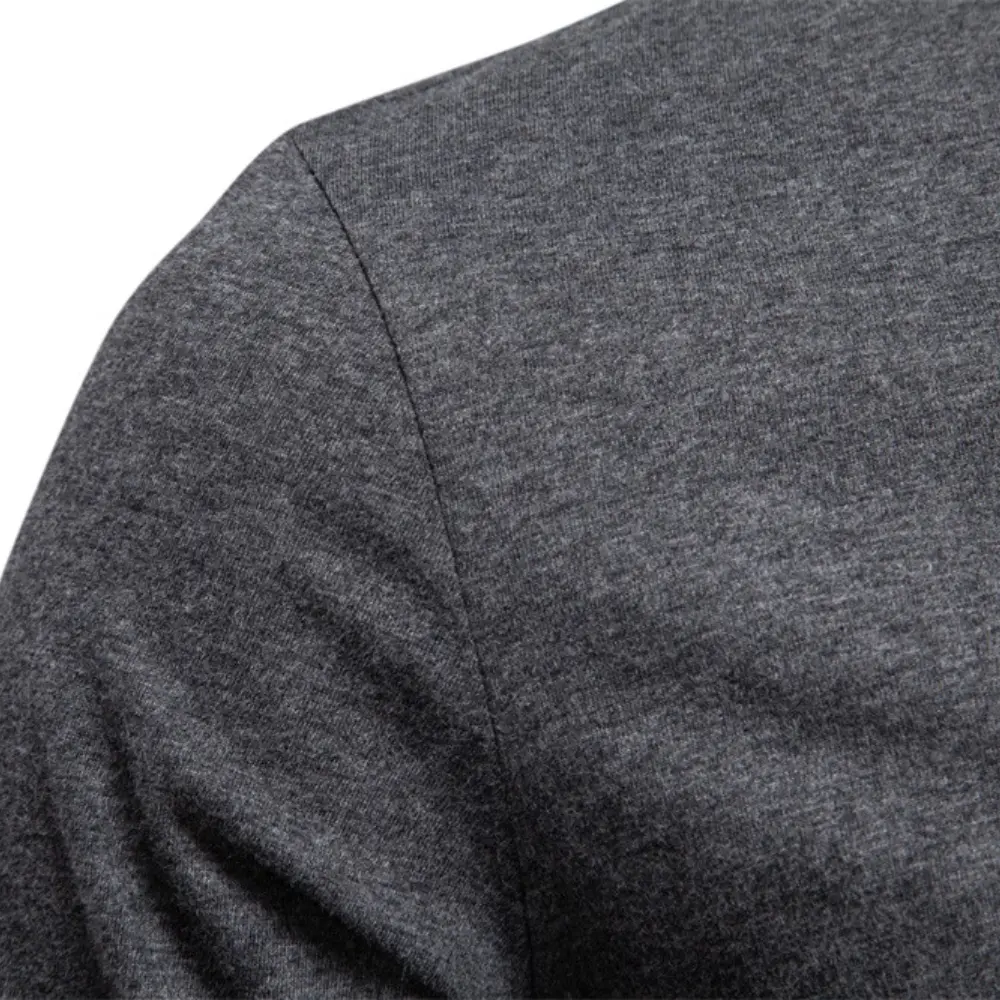 AIOPESON Henley Collar T Shirt Men Casual Solid Color Long Sleeve Autumn Fashion High Quality 100% Cotton Mens T Shirts