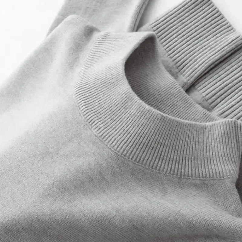 2025 Men's Mock Turtleneck Sweater Men's Knitting Pullovers Rollneck Sweater Winter Warm Men Jumper Slim Fit Casual Streetwear