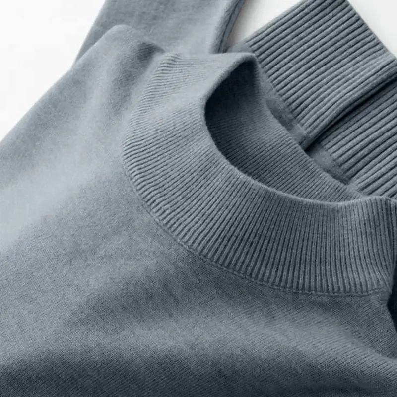 2025 Men's Mock Turtleneck Sweater Men's Knitting Pullovers Rollneck Sweater Winter Warm Men Jumper Slim Fit Casual Streetwear