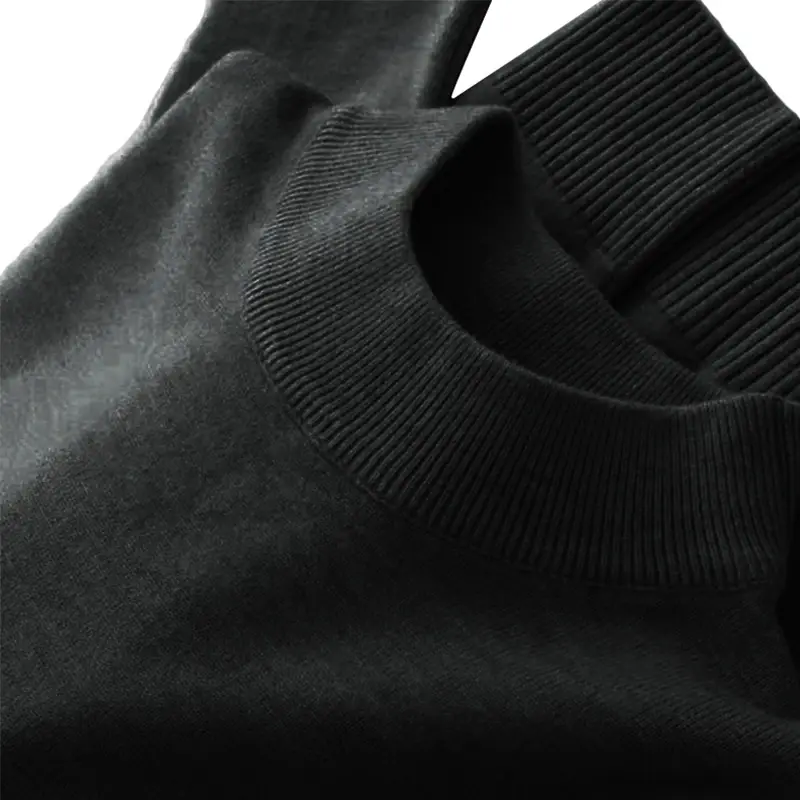 2025 Men's Mock Turtleneck Sweater Men's Knitting Pullovers Rollneck Sweater Winter Warm Men Jumper Slim Fit Casual Streetwear
