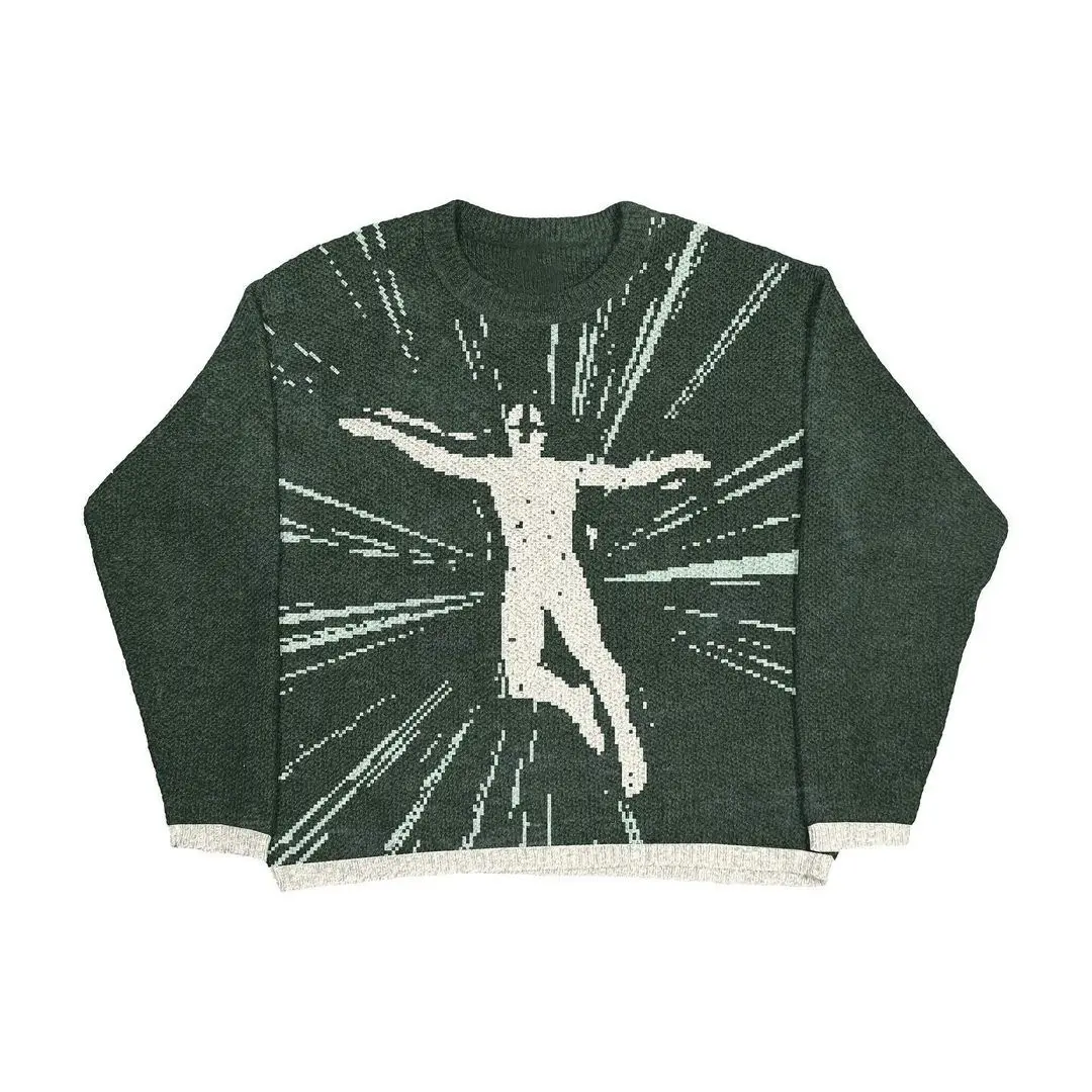 Womens 2025 Loose Pullover Sweater Casual Round Neck Autumn Outfit Personalized Interior Knitwear Soft Comfortable Oversized