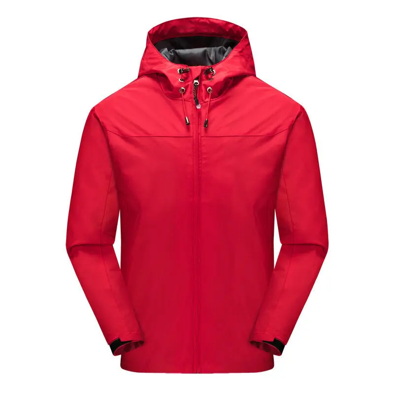 Spring and Autumn New Fashionable Men's Windproof and Waterproof Cardigan Hooded Zipper Jacket Outdoor Casual Sportswear