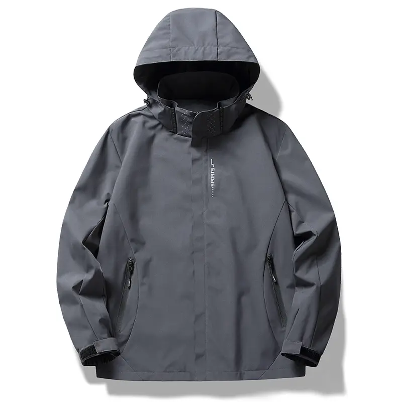Winter New Men's Windproof and Waterproof Assault Jacket, Loose Fit Jacket, Daily Outdoor Leisure Travel Climbing Jacket