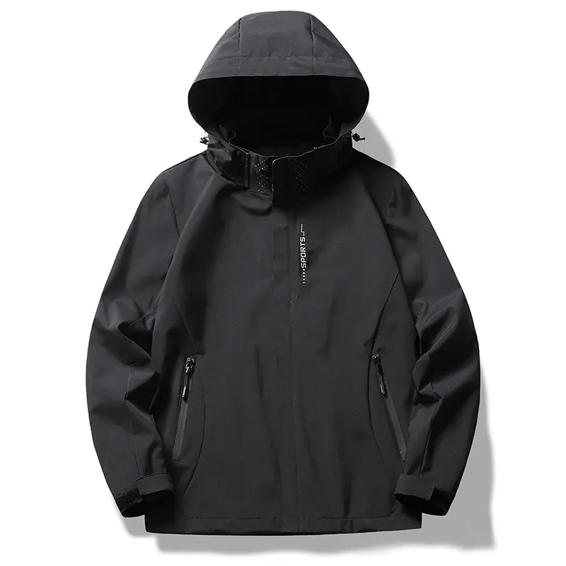 Winter New Men's Windproof and Waterproof Assault Jacket, Loose Fit Jacket, Daily Outdoor Leisure Travel Climbing Jacket