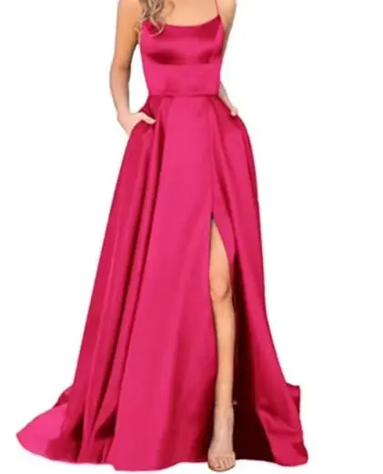 2025 Solid Color European and American Style Bridesmaid Dress Long Dress Slimming and Elegant Off Shoulder Fashionable Dress