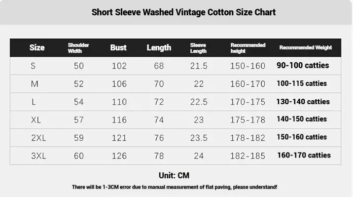 Vintage Anime Print T-Shirt Men Old Dark Street Trendy Crew Neck Short Sleeve Casual Graphic Tee Retro Japanese Style Cotton Top