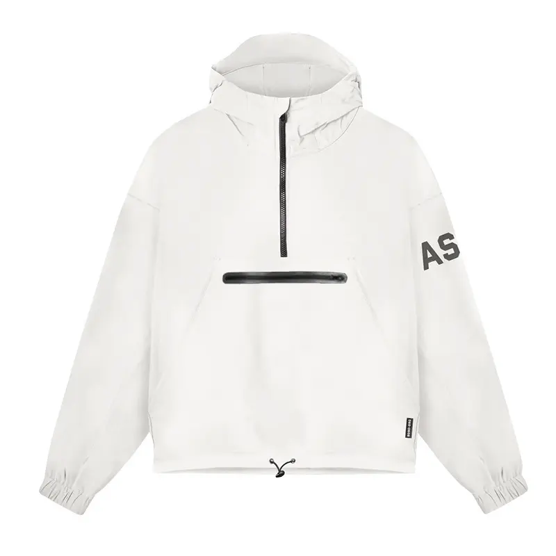 2024 Spring and Autumn Men's Hoodie American Youth Loose Hooded Hoodie Adjustable Hem Long Sleeve Men's Coat