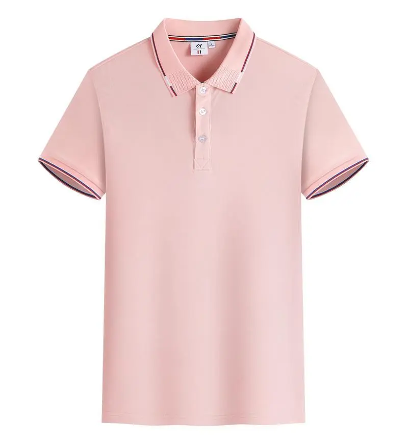 2025 Summer Men's Business Casual Polo Shirt Solid Color Short Sleeve T-Shirt Breathable Comfortable Fabric Daily Wear