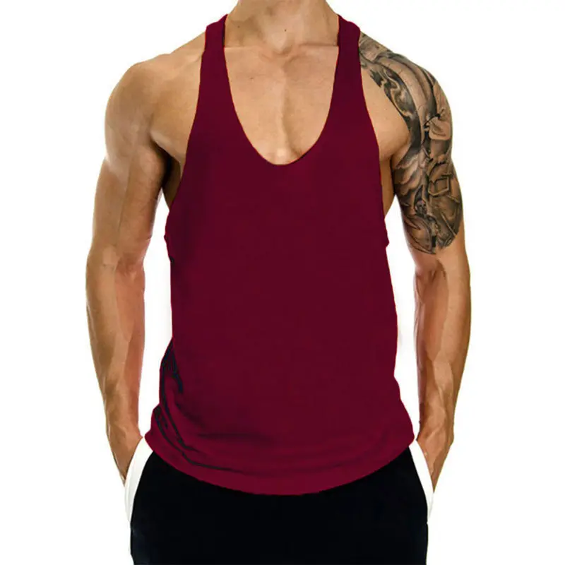 Men's sleeveless sports vest breathable cool fast drying sports running vest fitness streetwear 2025 summer clothing trend