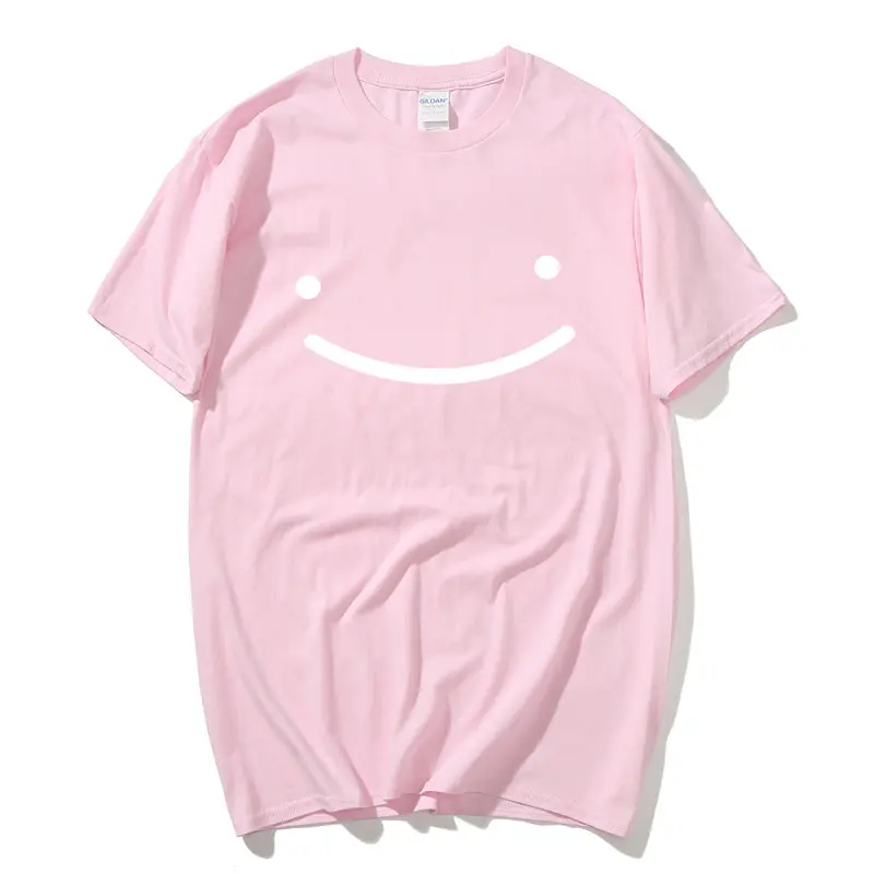 Dream Smp Smile T-Shirt Summer Men Shirts Harajuku Tee Shirt Hip Hop Unisex Streetwear Tshirts Kawaii Clothing Anime Shirt