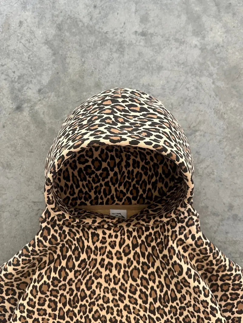 Y2K Retro Leopard Print Hoodie Couple Matching Harajuku Hip Hop Zipper Pullover Sweatshirt Unisex Streetwear Vintage 90s Fashion