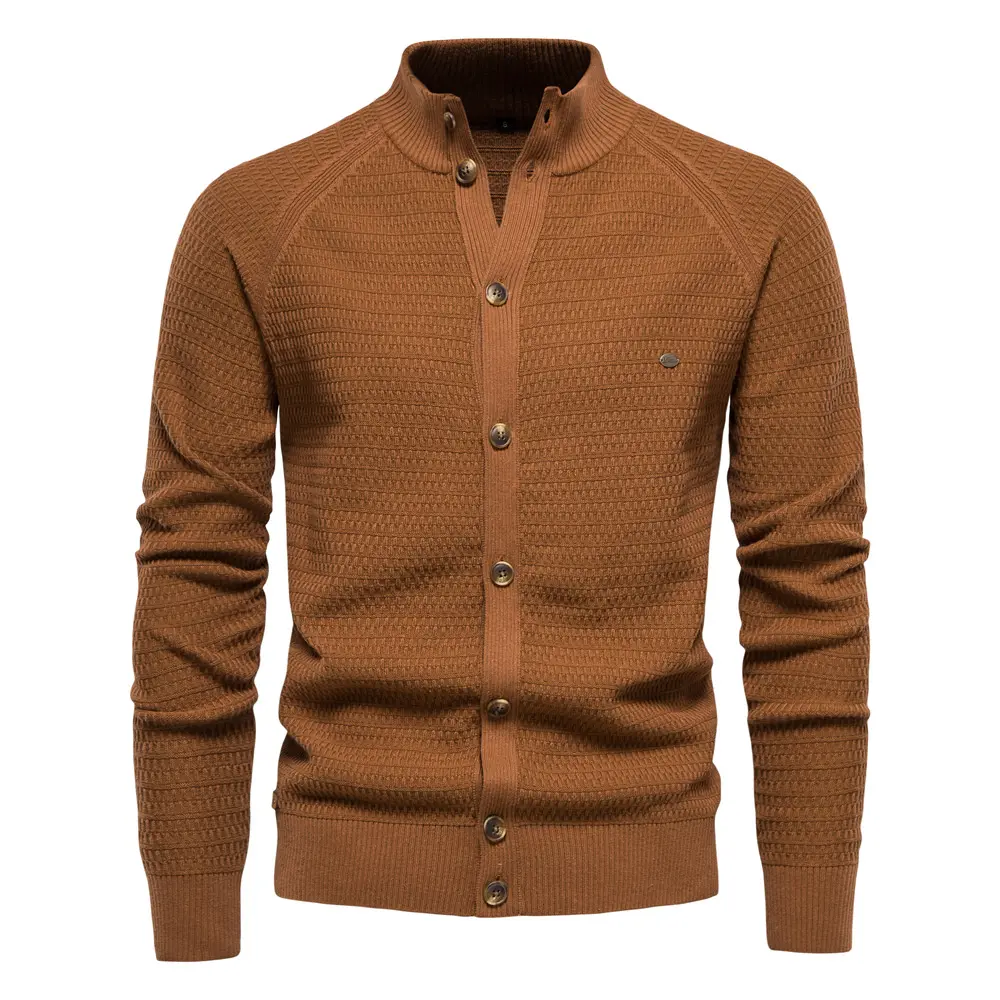 Mens Knit Cardigan Sweater Business Fall Winter Thick Warm Premium New Long Sleeve Office Smart Casual Heavy Duty Classic Style