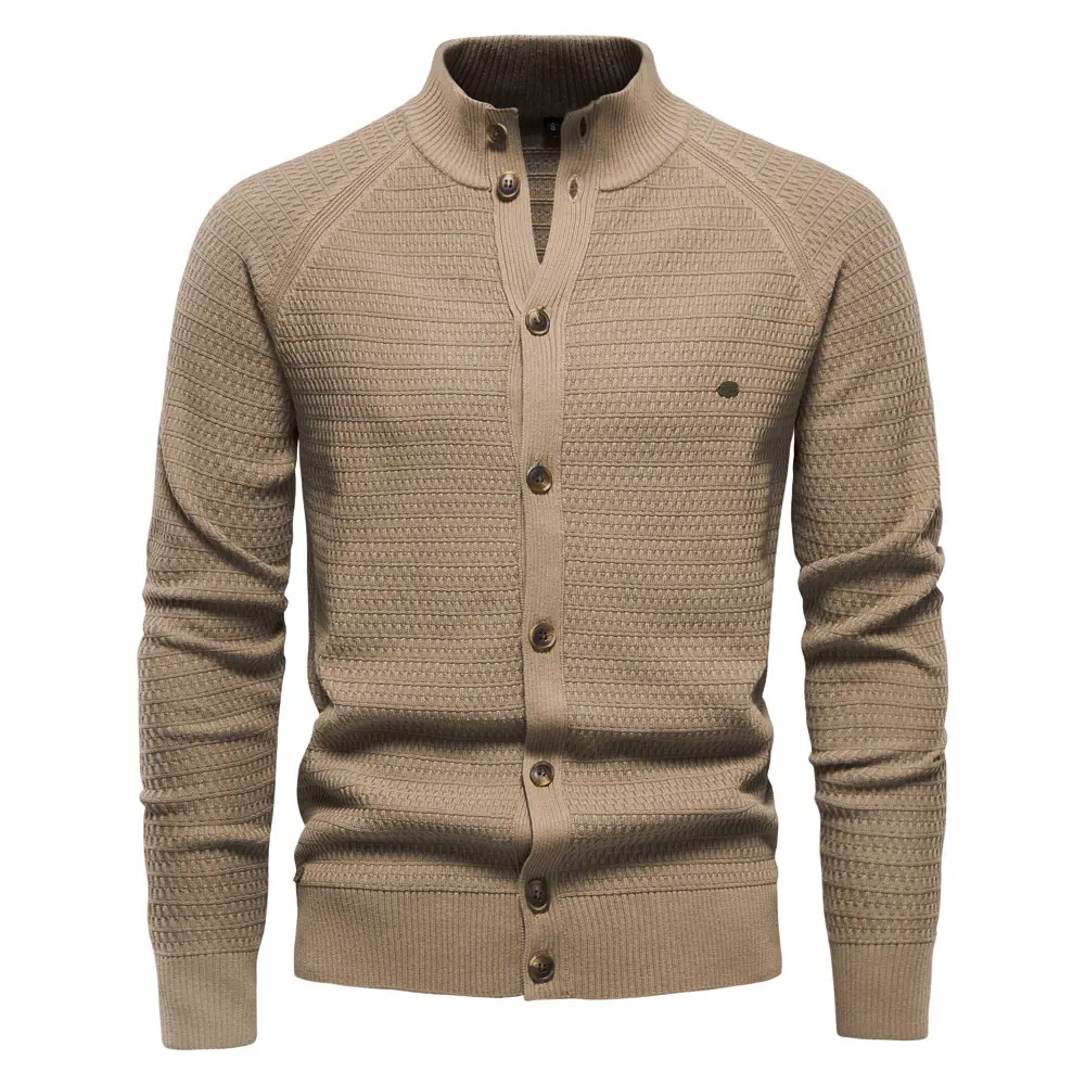 Mens Knit Cardigan Sweater Business Fall Winter Thick Warm Premium New Long Sleeve Office Smart Casual Heavy Duty Classic Style
