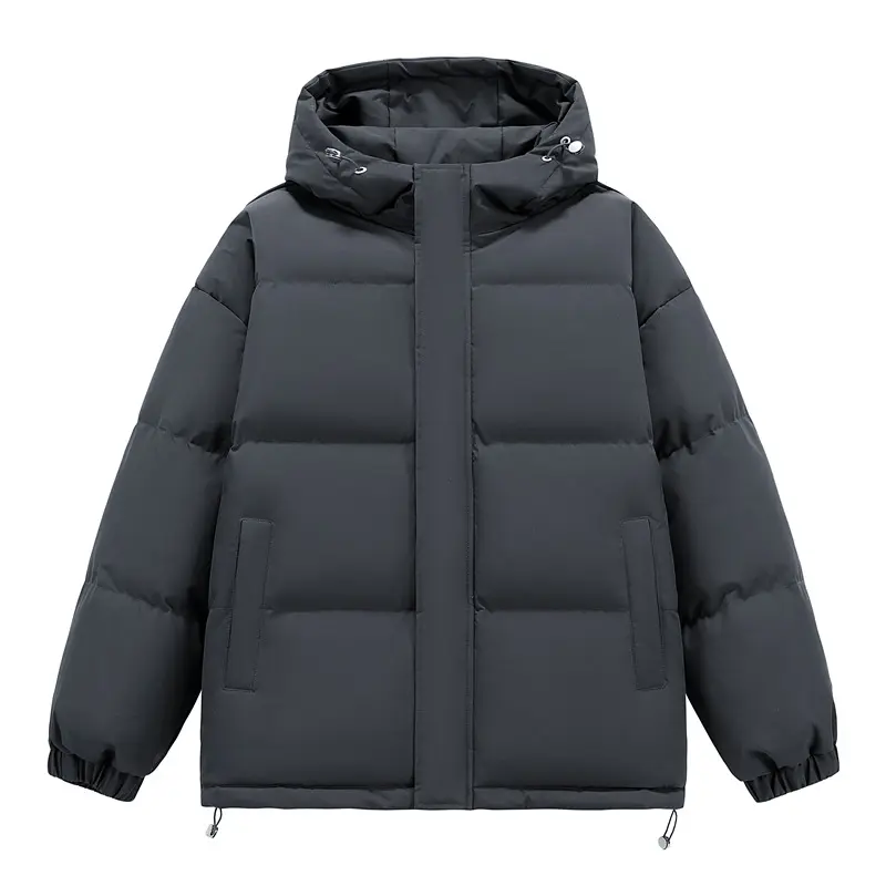 Mens Hooded Cotton Jacket Thickened Stand Collar National Trend Loose Bread Style Autumn Winter Warm Casual Outerwear Wholesale