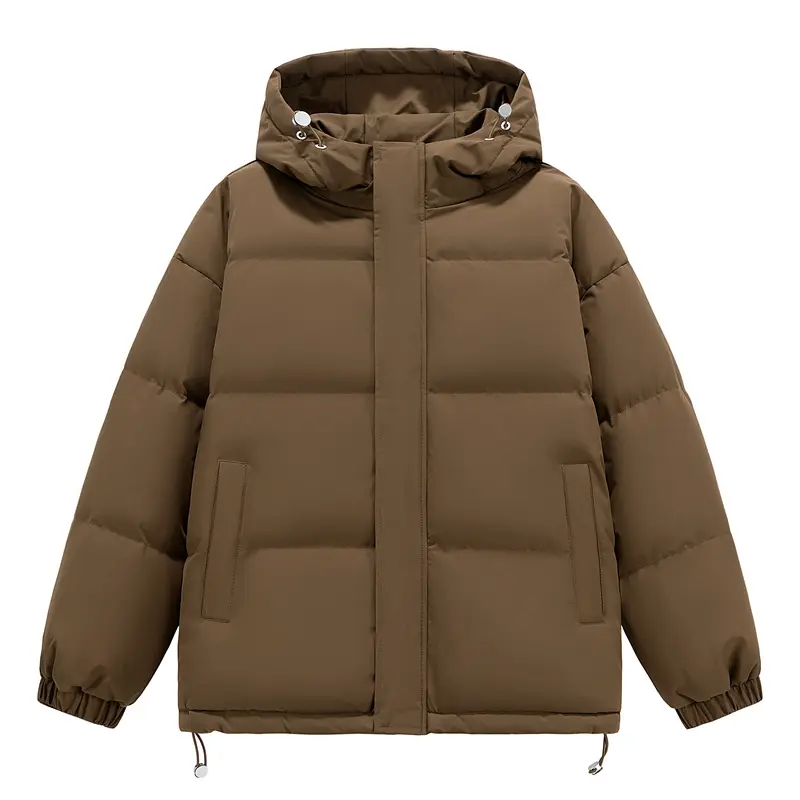 Mens Hooded Cotton Jacket Thickened Stand Collar National Trend Loose Bread Style Autumn Winter Warm Casual Outerwear Wholesale