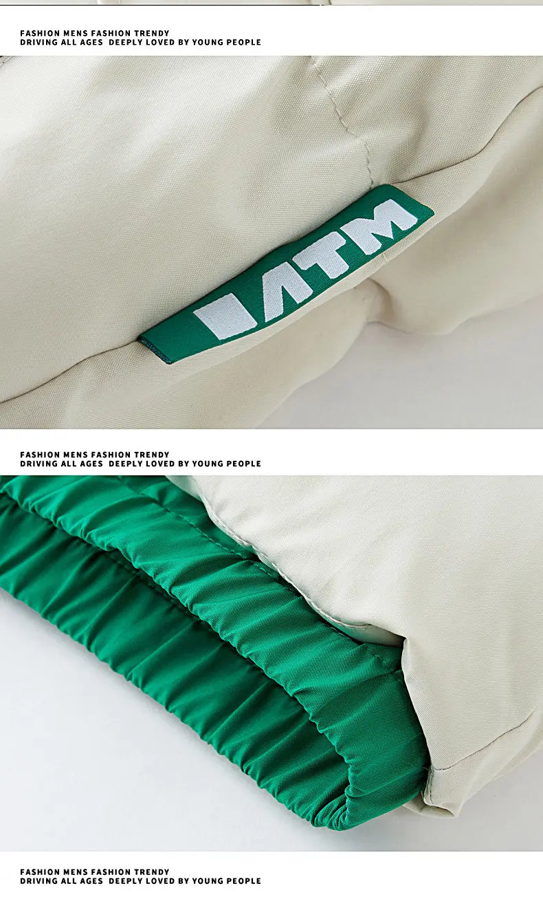 Men's Hooded Parka Cotton Padded Jacket Male Coat Zipper Pockets Thick Waterproof Coldproof Outerwear Streetwear Chic