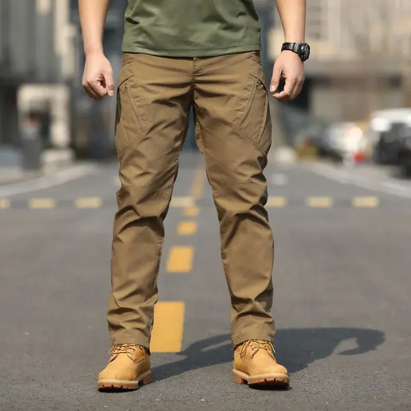 New Men's Spring and Autumn Comfortable Breathable Durable Waterproof Outdoor Sports and Leisure Classic Work Pants