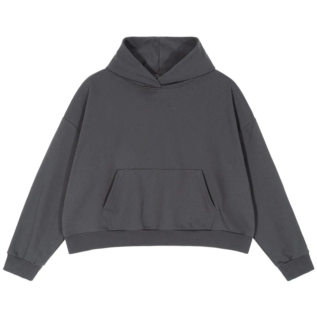 Heavy Cotton Hooded Sweatshirt Trendy Loose-Fit Versatile Solid Color Autumn/Winter For Men And Women Casual Scenario