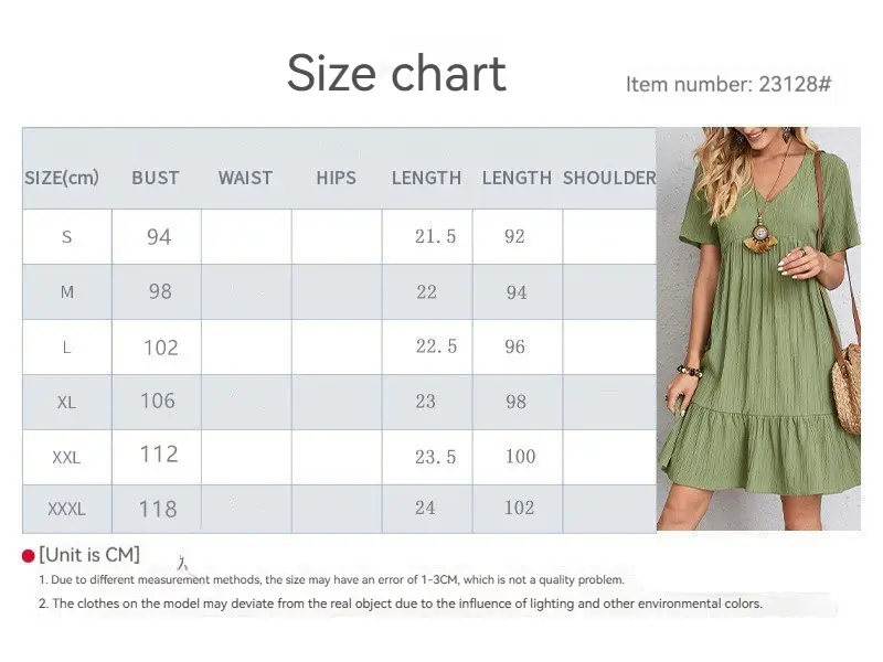 Summer Womens Short Sleeve Mini Dress Ladies Pleated Ruffle Solid Dresses Casual V Neck Vintage Loose Vestidos