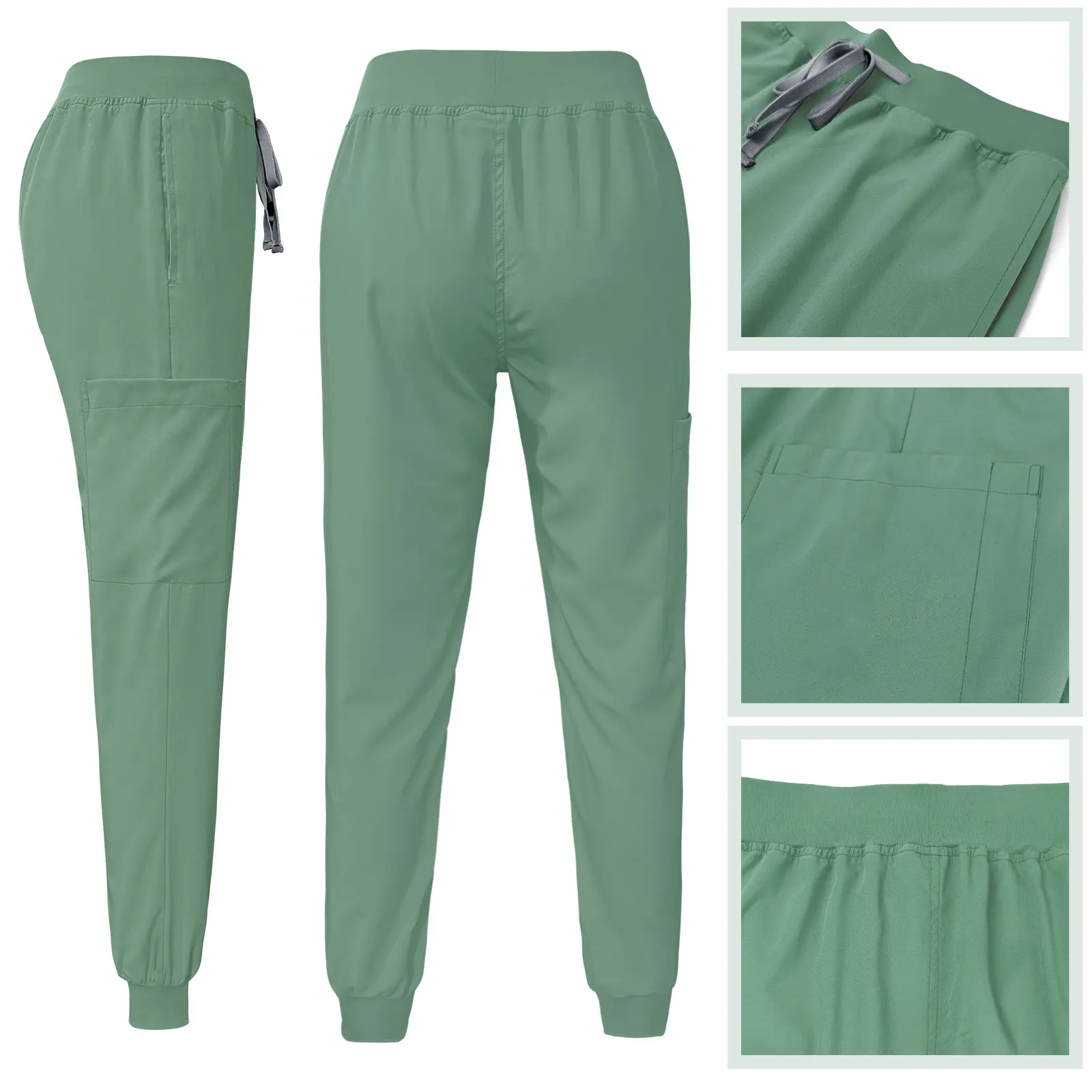 Wholesale Quick Dry Short Sleeve Workwear Uniforms for Women Men Nursing Pet Care Salon Staff Lightweight Breathable Scrubs Top