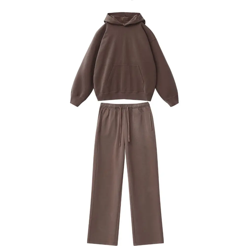 Classic Mens Solid Color Tracksuit Hooded Sweatshirts Jogger Pants High Quality Women Cotton Casual Sports Hoodie Jogging Suit