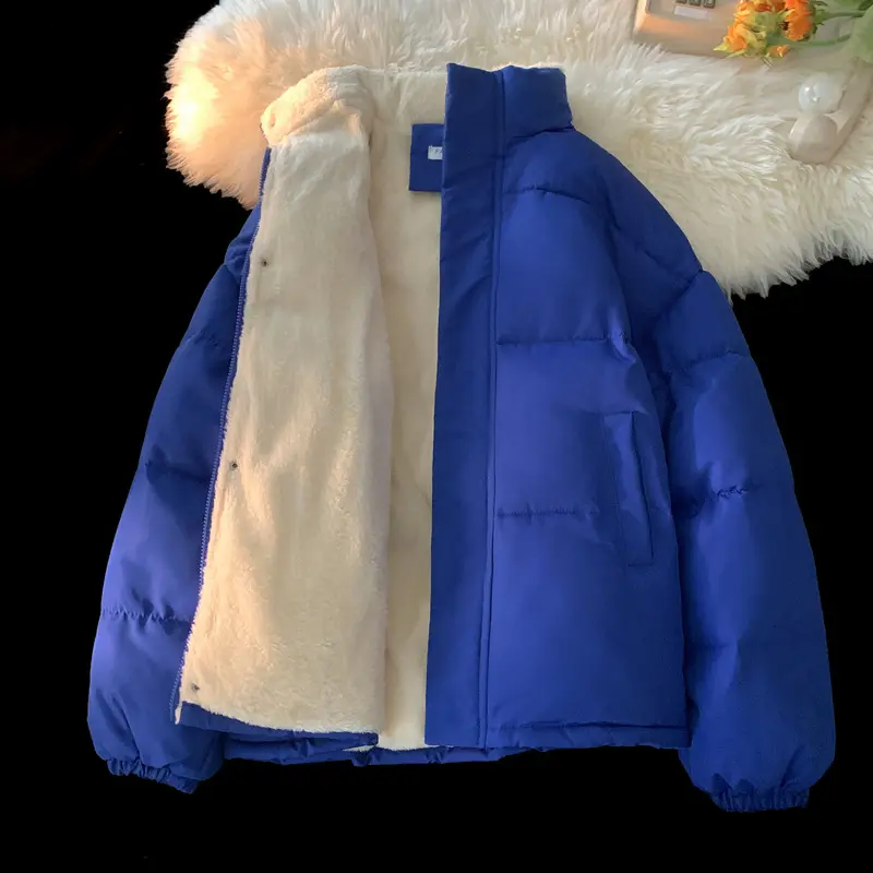 New Men's Winter Jacket with Thick Fleece and Windproof Insulation, Fashionable Cotton Jacket, Fashionable Casual Cotton Jacket