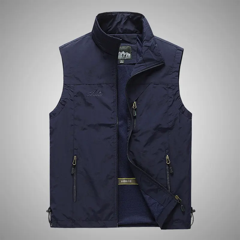 New Mens Vest Spring Autumn Outdoor Leisure Photography Fishing Shoulder Vest Sports Jacket Young Middle Aged Horse Clip Casual