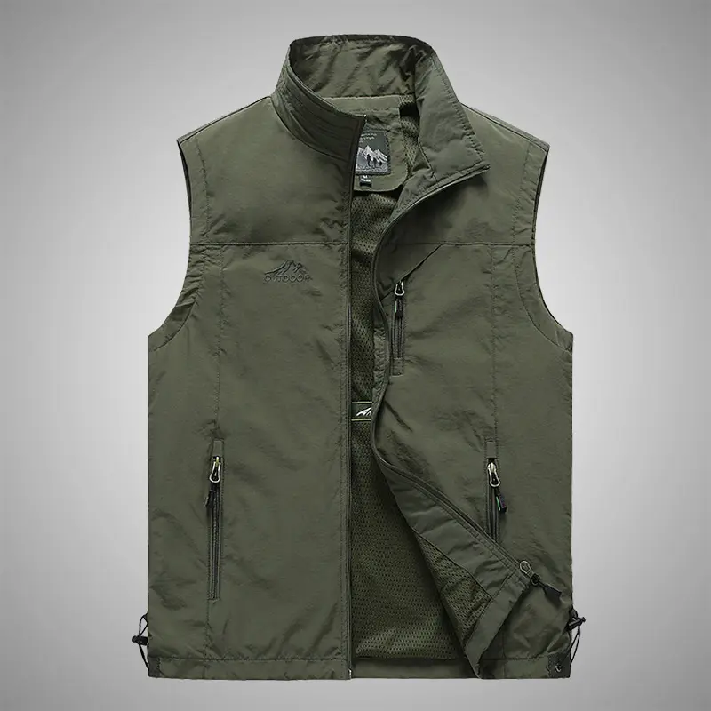 New Mens Vest Spring Autumn Outdoor Leisure Photography Fishing Shoulder Vest Sports Jacket Young Middle Aged Horse Clip Casual