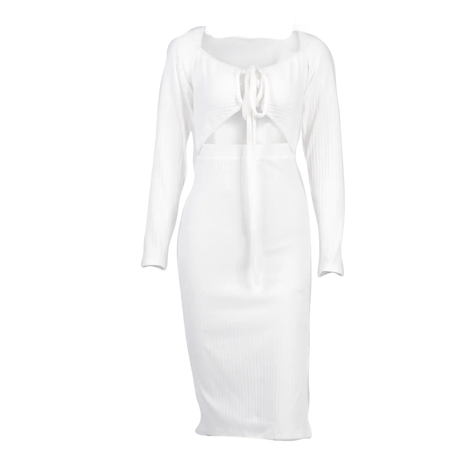 Women's Sexy Dress Tight Fitting Long Sleeved Elegant Party Women's Clothing 2025 Summer Fashion Slim Fit Nightclub Clothing