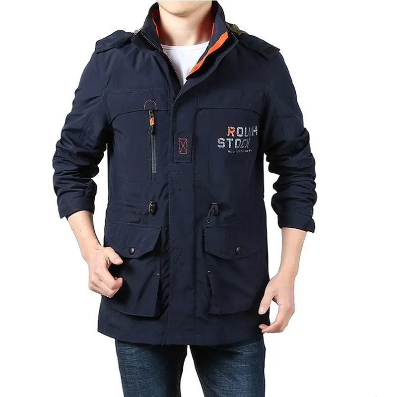 2025 Hot Selling Men's New Thermal Jacket Spring and Autumn Outdoor Jacket Waterproof and Windproof Jacket Casual Hiking Suit