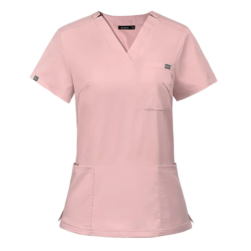 Wholesale Disposable Surgical Gowns Short Sleeve Brush Hand Scrubs Pet Grooming Aprons Women Salon Nursing Uniforms Summer