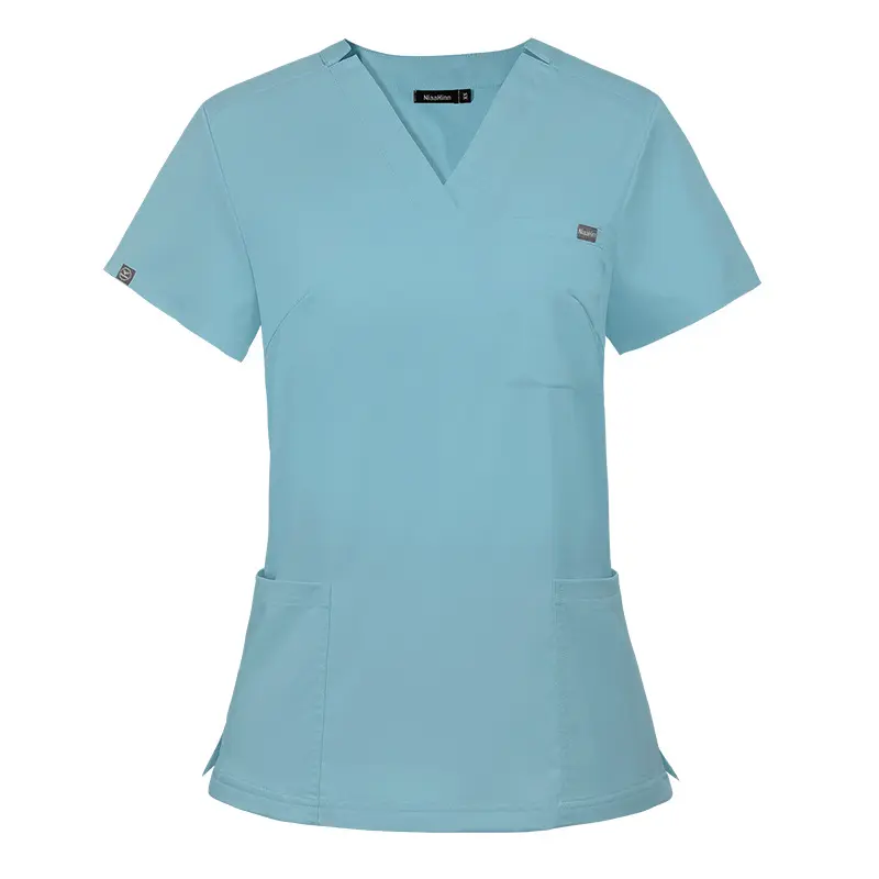 Wholesale Disposable Surgical Gowns Short Sleeve Brush Hand Scrubs Pet Grooming Aprons Women Salon Nursing Uniforms Summer