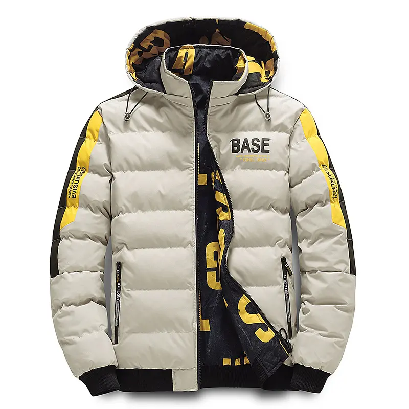 Winter New Men's Thick and Warm Cotton Jacket, Fashionable Trend, Double-sided Hooded Solid Color Cotton Jacket, Men's Jacket