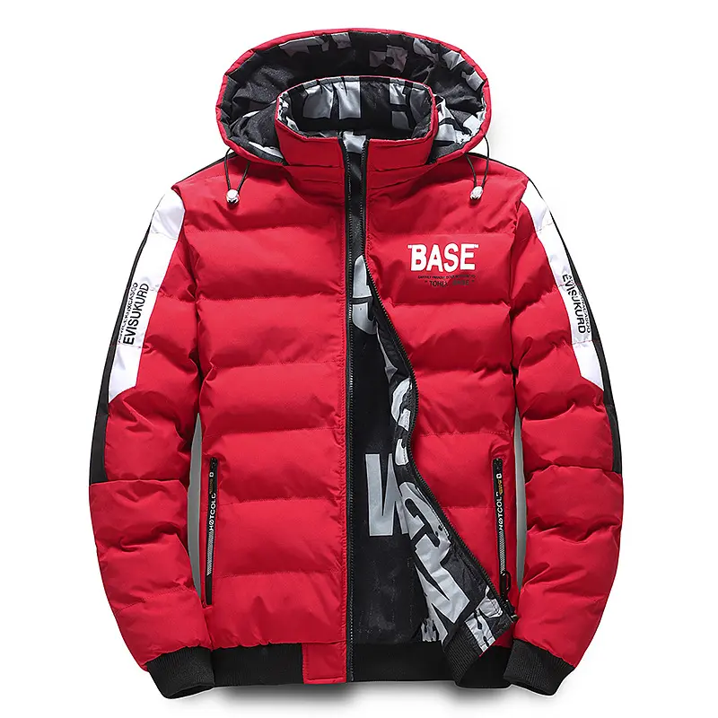 Winter New Men's Thick and Warm Cotton Jacket, Fashionable Trend, Double-sided Hooded Solid Color Cotton Jacket, Men's Jacket