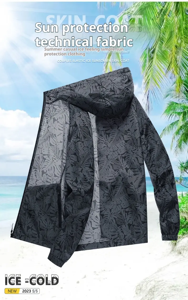 UPF50+UV Resistant Jacket 2025 Summer Men's and Women's Lightweight Camouflage Windbreaker Breathable Quick Drying Outdoor