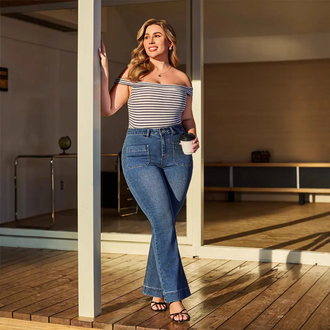 Denim Pant Women Jeans Long Pants High Waist Straight Trousers Y2k Streetwear Casual Party Club Elegant Splice Mom Jeans 2025