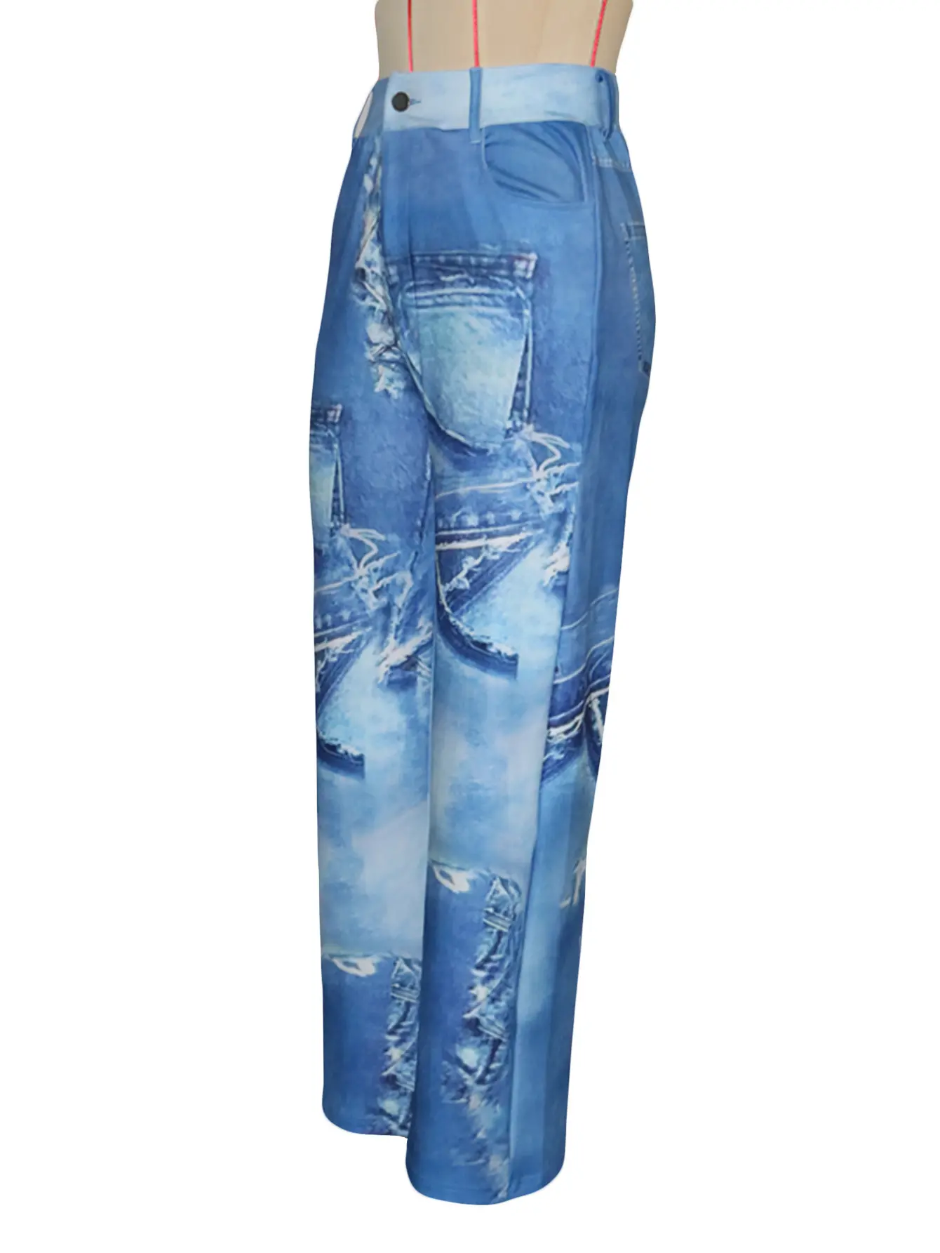 Denim Pant Women Jeans Wide Leg Long Pants High Waist Straight Trousers Y2k Streetwear Mom Jeans Casual Loose Summer 2025