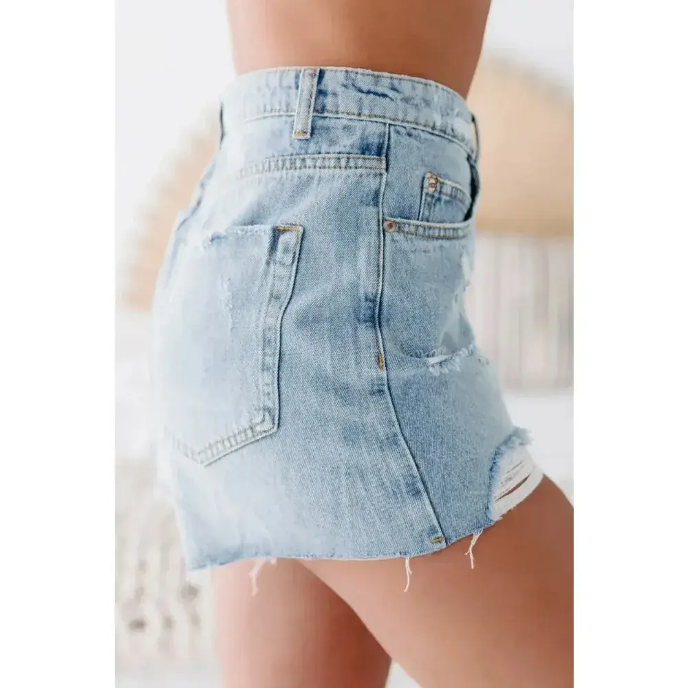 Denim Shorts Women Sexy Ripped Mom Jeans Button Pocket Washed Distressed Mid Waist Streetwear Short Summer 2025 Hole Short Pants