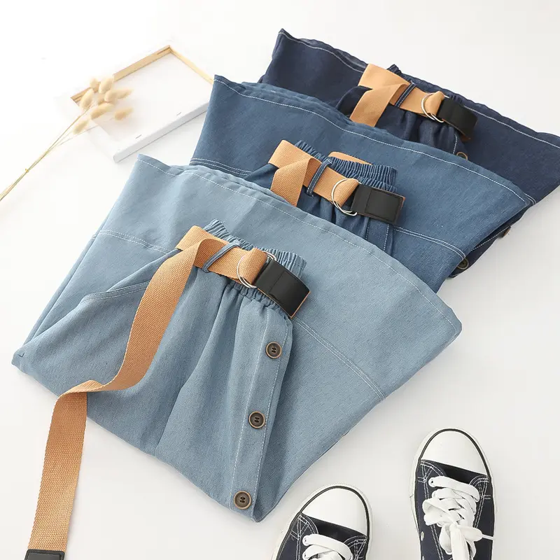 Denim Skirts Women Mid Length Skirt A Line Y2k Streetwear High Waist Elegant Vintage Casual Temperament Slim Mom Jeans Work 2025