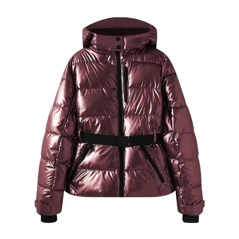 Parkas Women Mid Length Coats Hooded Thick Warm Print Coat Full Sleeve Y2k Streetwear Elegant Jacket Outerwear Autumn Winter