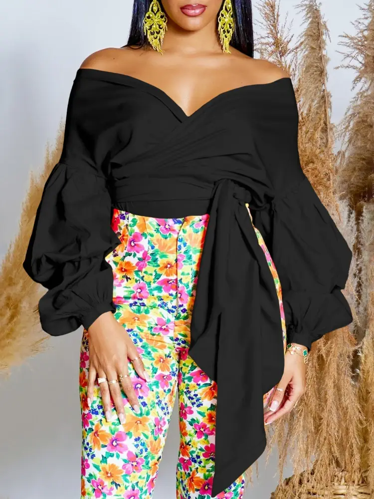 Y2k Tops Women V Neck Sexy Puff Sleeve Shirts Slim Fit Pullover Tops Basics Summer Shirring Pleated Spliced Backless Streetwear