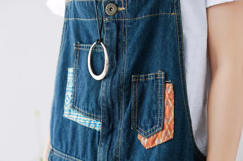 Jumpsuits Women Suspenders Overalls Denim One Piece Wide Leg Long Pants High Waist Hole Casual Rompers Y2k Streetwear Work