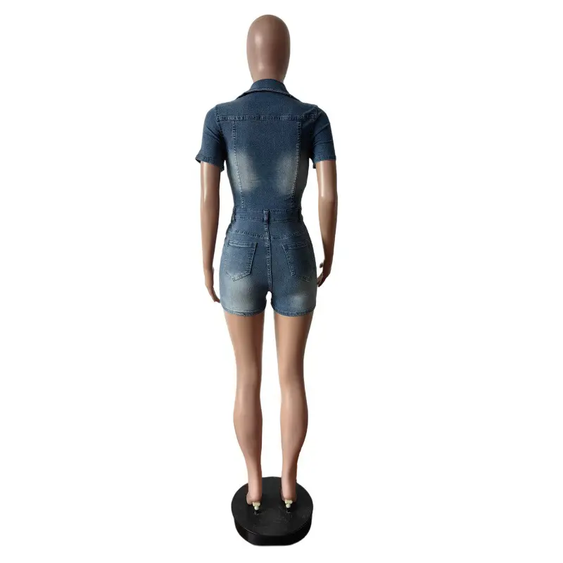 Demin Overalls Women Jumpsuits Mom Jeans One Piece Short Pants High Waist Rompers Y2k Streetwear Jumpsuit Summer 2025 Bodycon