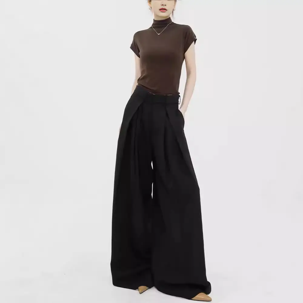 Wide Leg Jeans Long Pants Women Mom Jeans Floor Length Pant High Waist Maxi Trousers Y2k Streetwear Splice Casual Loose Club