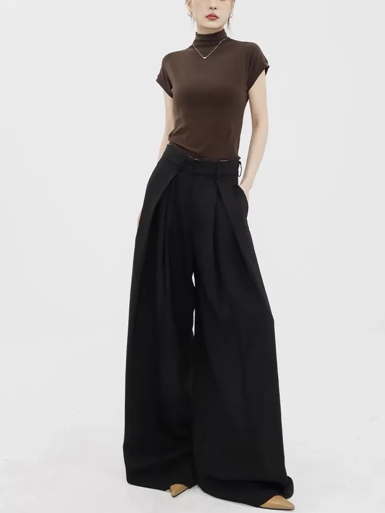 Wide Leg Jeans Long Pants Women Mom Jeans Floor Length Pant High Waist Maxi Trousers Y2k Streetwear Splice Casual Loose Club
