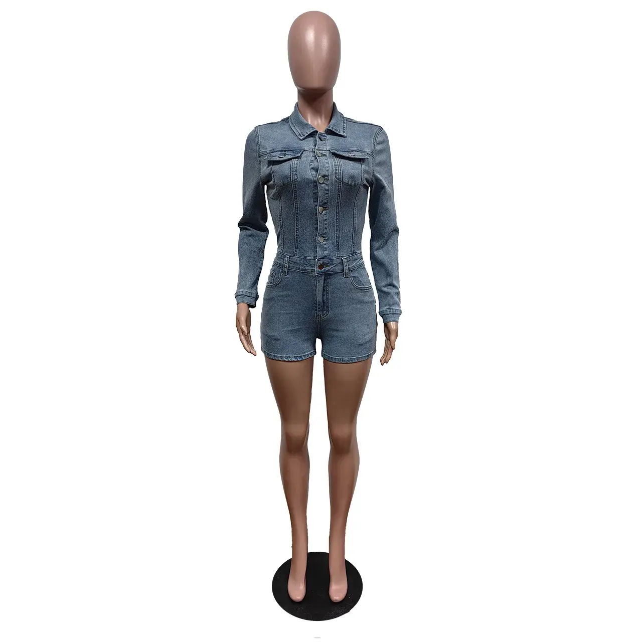 Jumpsuits Women Playsuits Short Pants One Piece Party Club Denim Overalls High Waist Rompers Y2k Streetwear Jumpsuit 2025